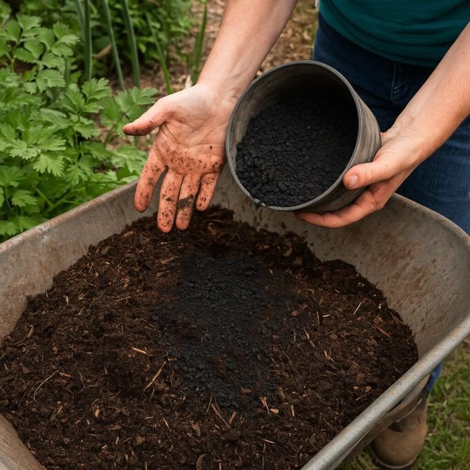 Organic biochar soil amendment made in Jimboomba, Queensland